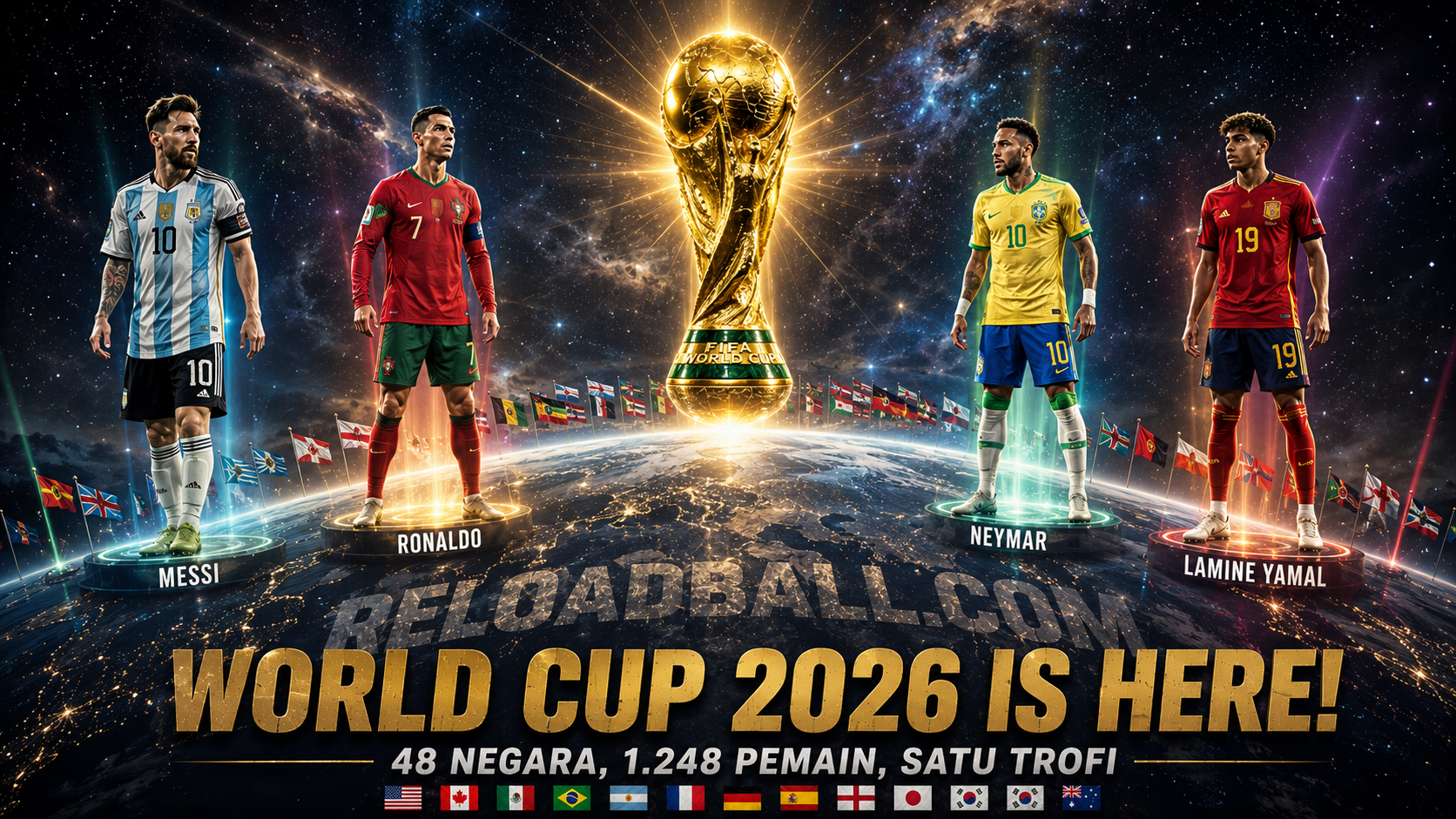 Panggung Terakhir Messi dan Ronaldo? Semua Skuad World Cup 2026 Resmi Diumumkan