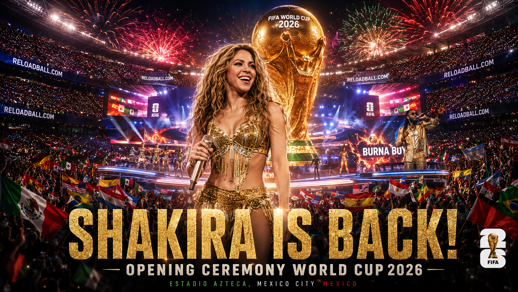 Shakira Resmi Tampil di Opening Ceremony Piala Dunia 2026