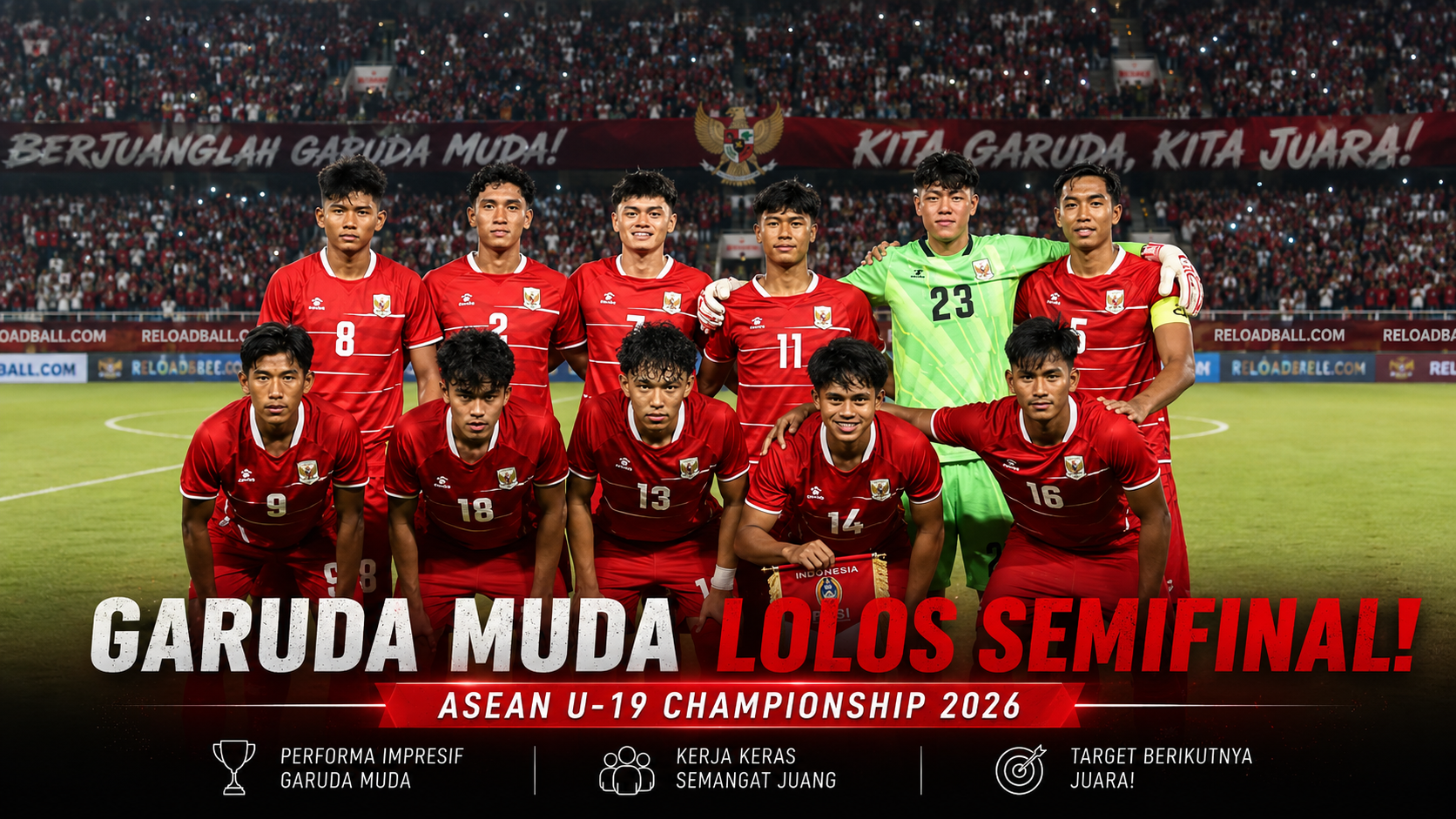 Garuda Muda Terbang Tinggi! Indonesia U-19 Melaju ke Semifinal