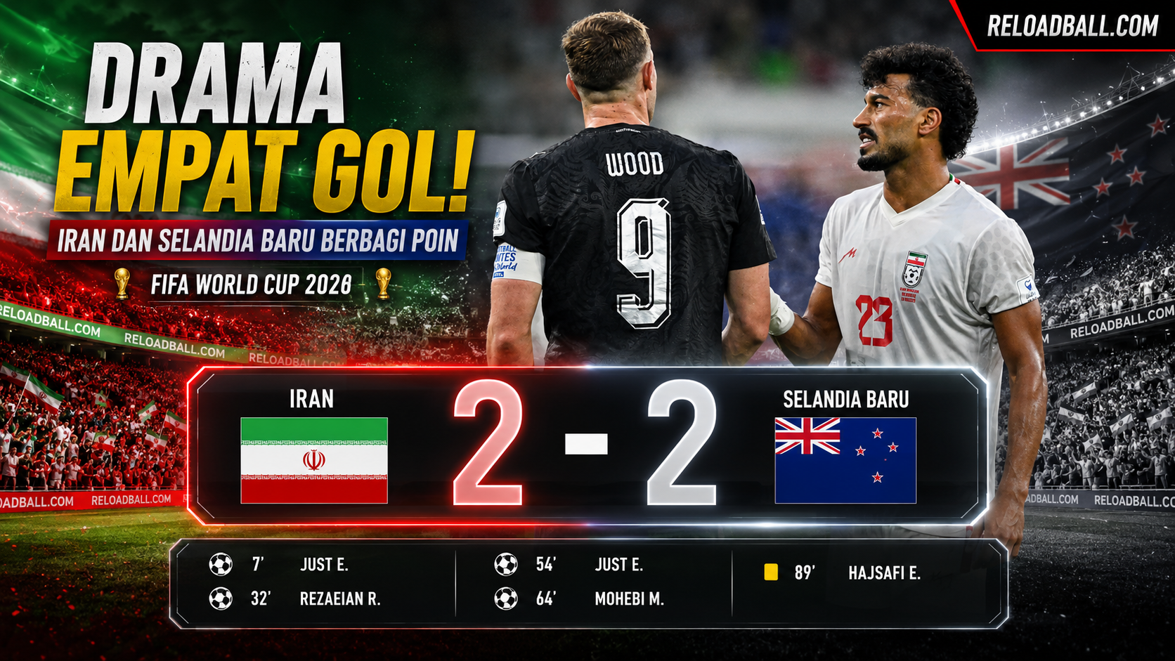 hasil pertandingan iran vs new zealand terupdate
