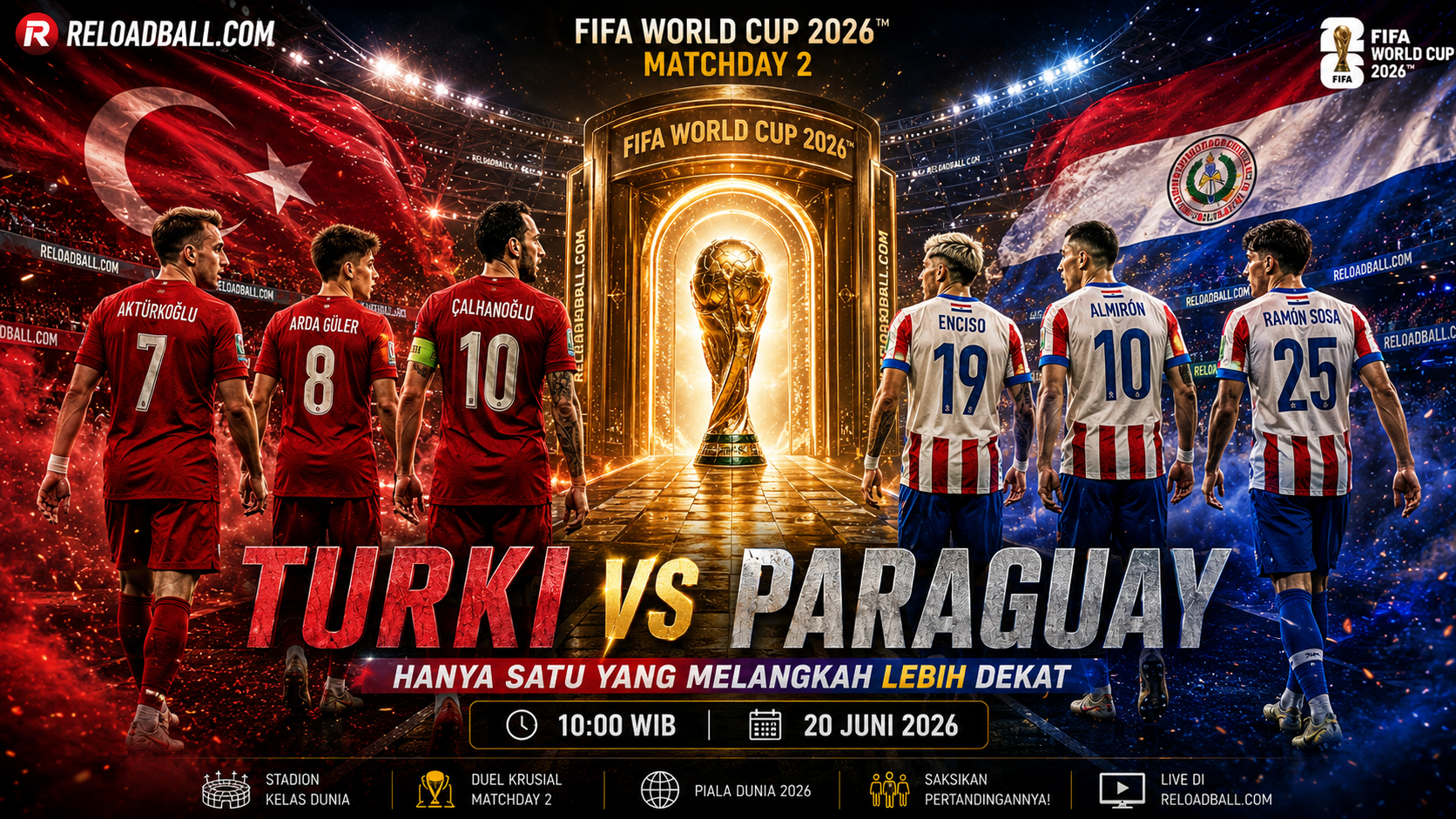 Turki vs Paraguay: Prediksi, Analisa Susunan Pemain dan Peluang Menang di Piala Dunia 2026
