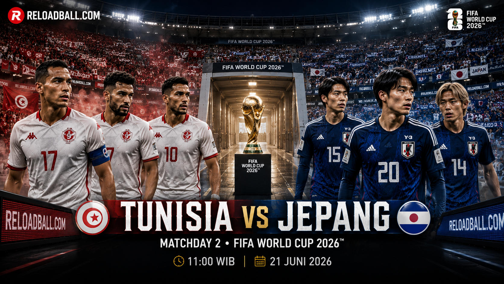 Tunisia vs Jepang: Analisa, Prediksi Skor dan Duel Taktik Menarik di Piala Dunia 2026