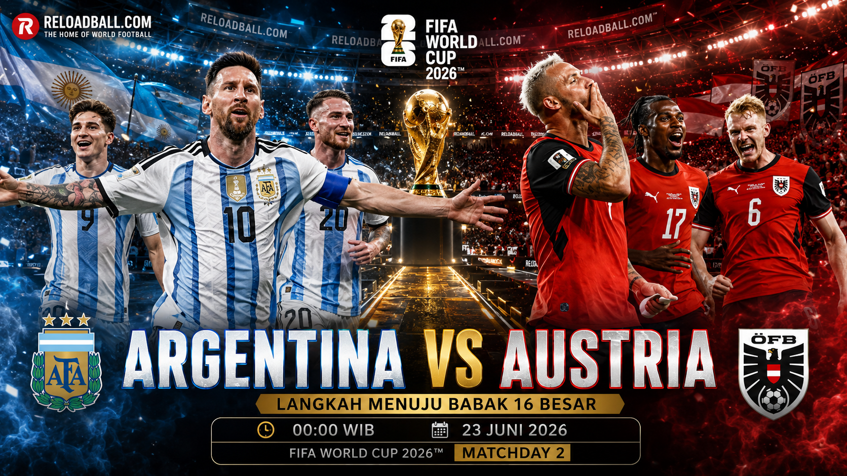 Argentina vs Austria: Prediksi, Analisa Taktik dan Peluang Menang di Piala Dunia 2026