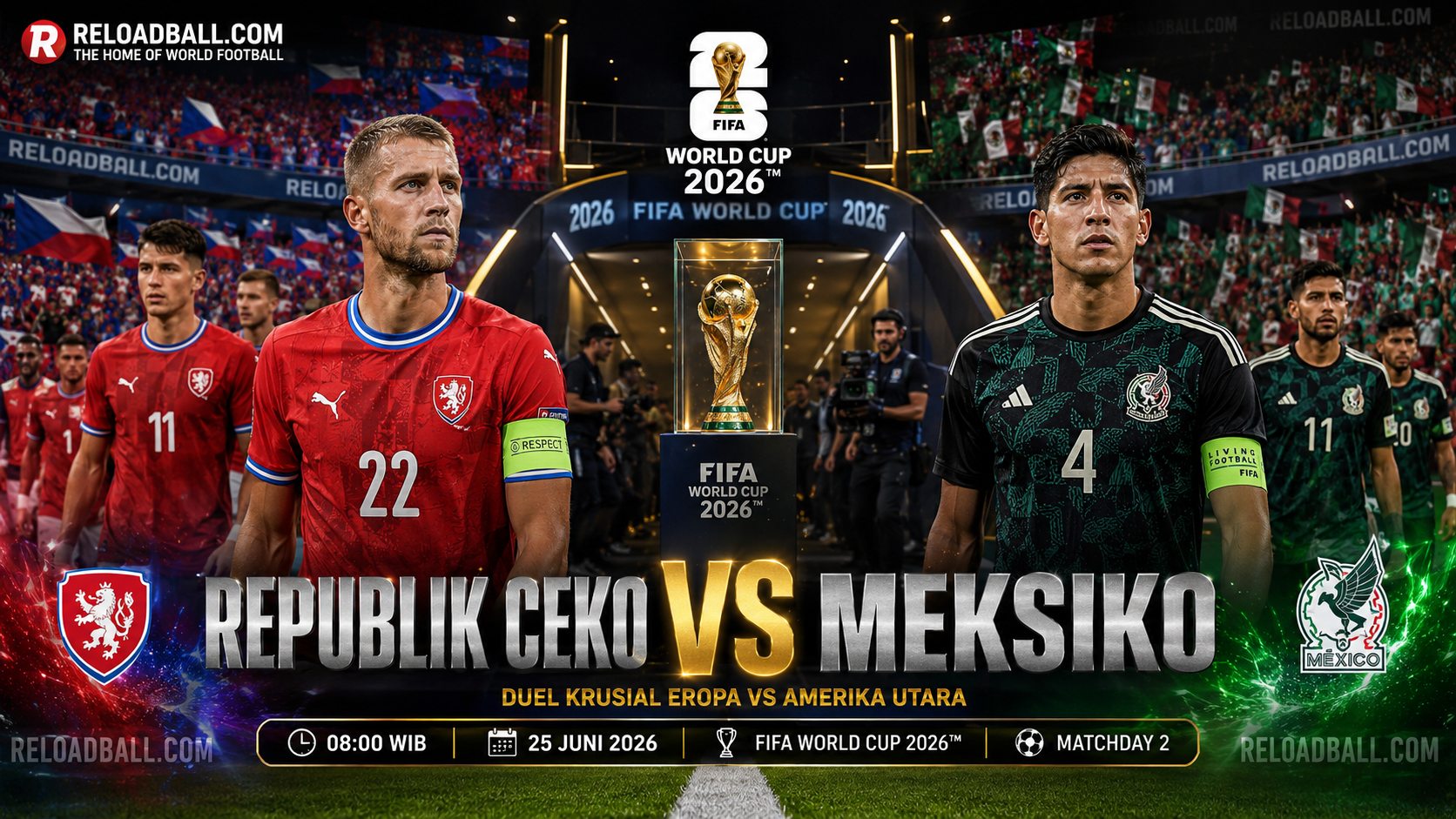 Republik Ceko vs Meksiko: Prediksi, Analisa Taktik dan Peluang Lolos di Piala Dunia 2026