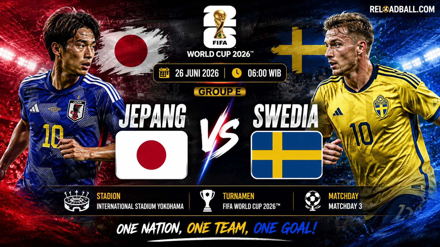 Jepang vs Swedia: Prediksi Skor, Analisa Taktik dan Peluang Lolos Piala Dunia 2026