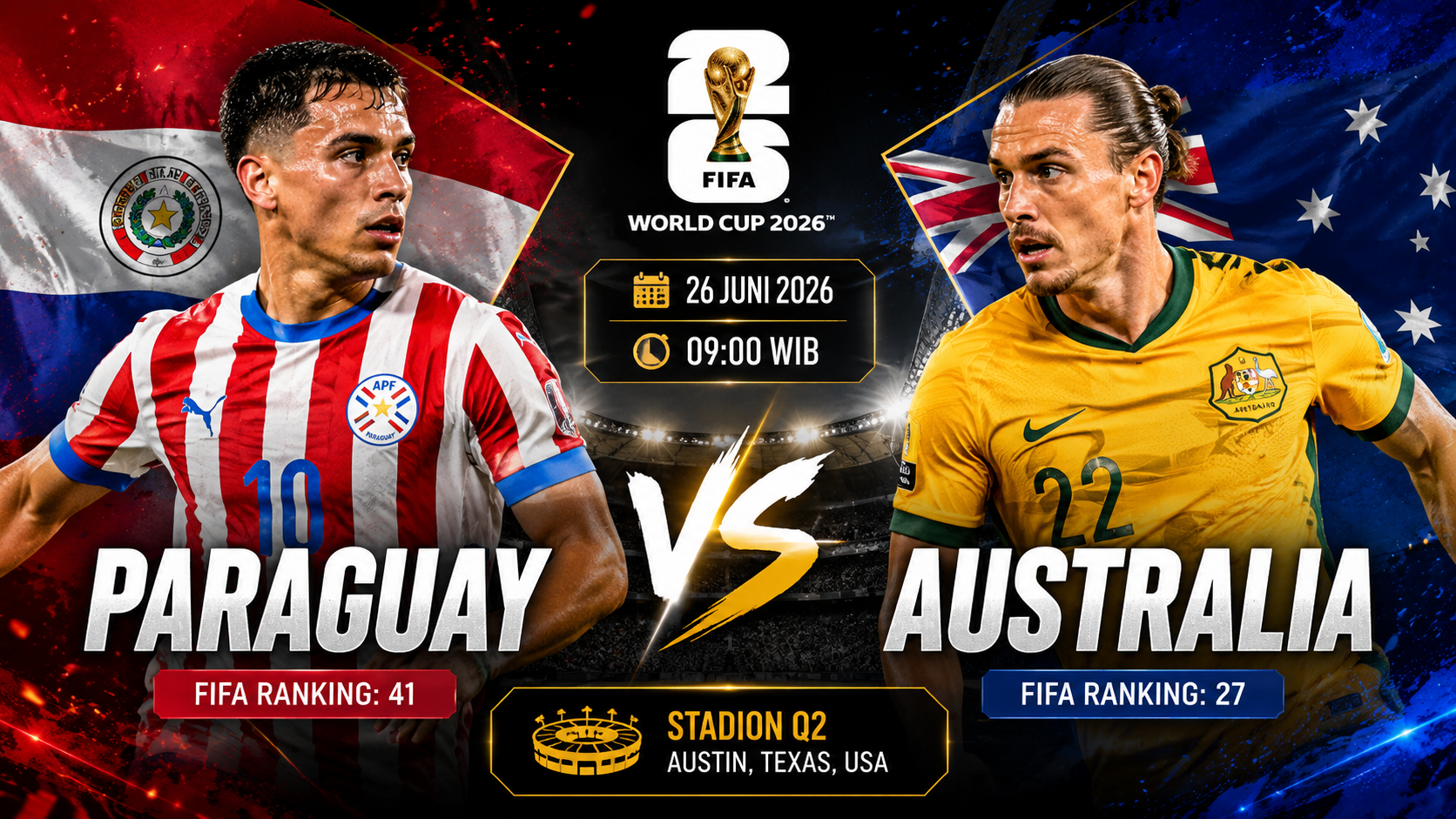 Paraguay vs Australia: Prediksi Skor, Analisa Taktik dan Peluang Lolos Piala Dunia 2026